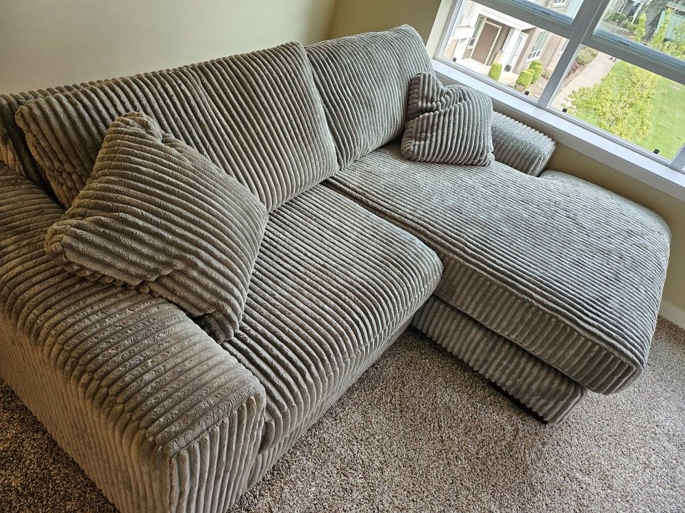 Fluffy Sectional Couch