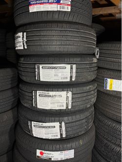 195/65/15 Royal Black 4 New Tires Installed And Balanced Included