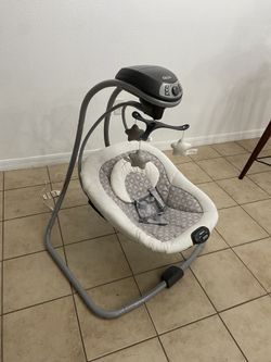 Graco Simple Sway Swing Vibration Music Baby