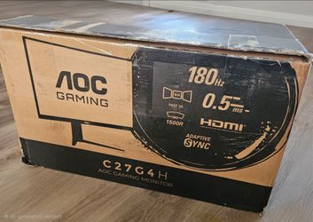 AOC C27G4H 27" Curved Gaming Monitor, FHD 1080p Black Price Reduced again!