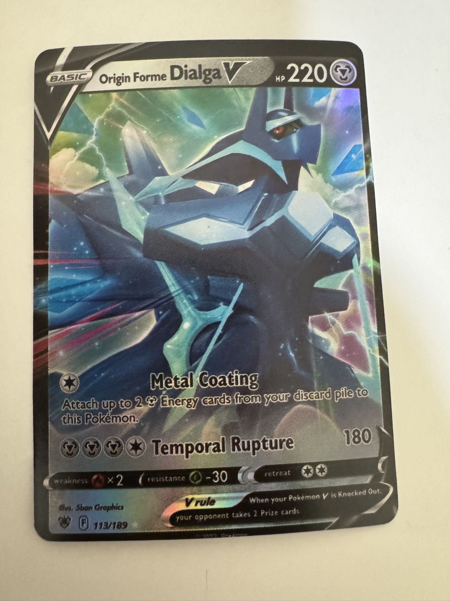Dialga Origin V-rule