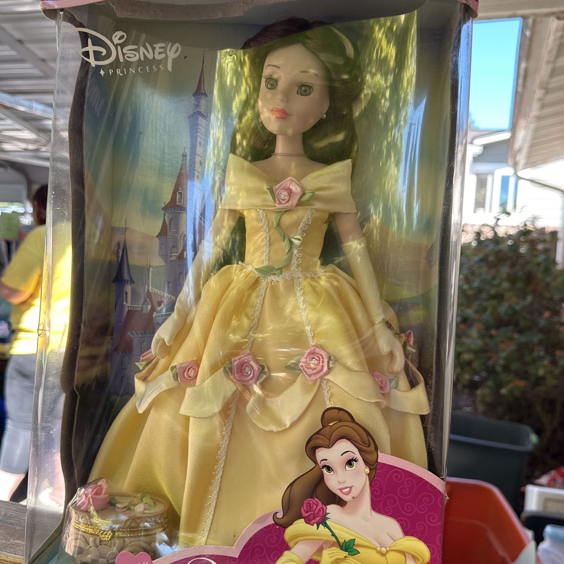 Brass key porcelain Disney Belle doll
