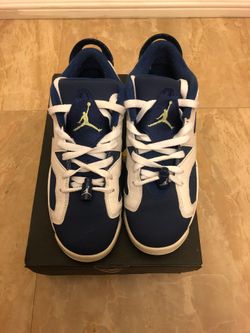 Jordan Retro 6 Low Ghost Green Size 6.5Y