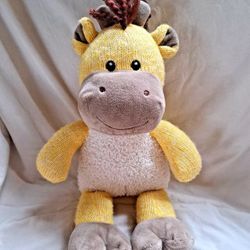 Spark Create Imagine Yellow Giraffe Plush Animal with Rattle 14" Tall 