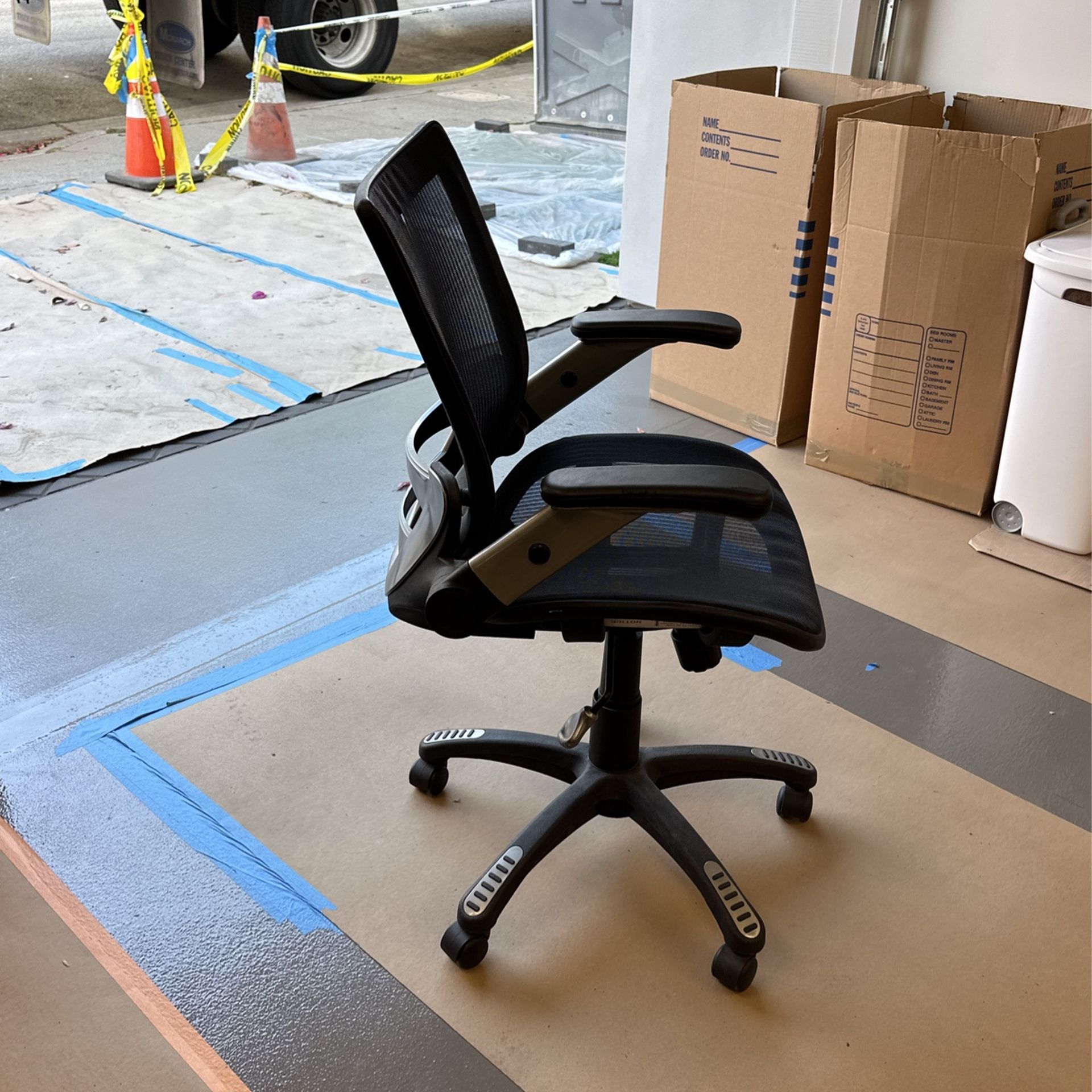 Bayside Black Mesh Metal Office Chair