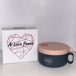 Ai Love Peace Microwave Ramen Bowl - Pink 