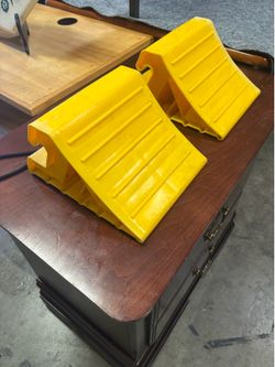 Two Large Wheel Chock