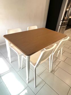 IKEA Danderyd Dining Table and Teodores Chairs (4)