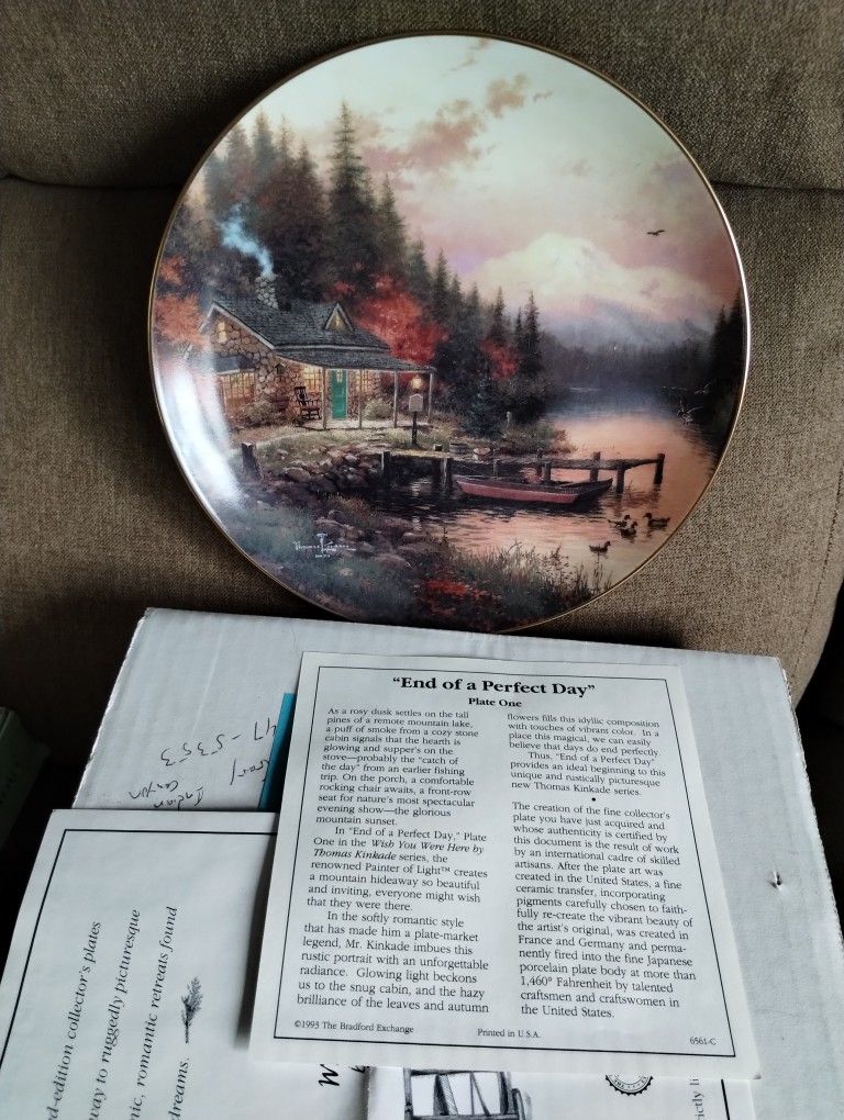 New Old Stock Porcelain Plate