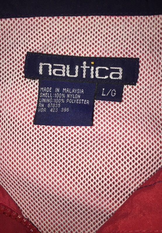 Nautica vintage jacket size large red