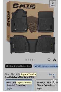 Toyota Tundra double/crew max cab floor mats ‘07-‘11