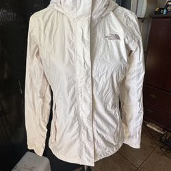 PreOwned The North Face Hoodie Jacket Women's Small Hyvent Off White