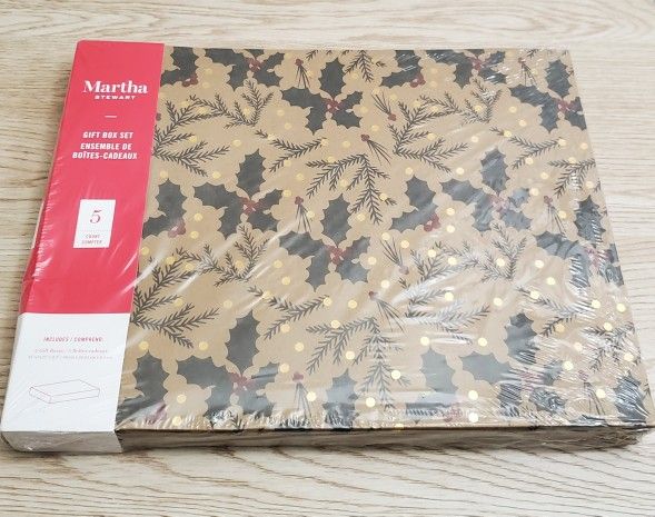 NEW (5) ct Christmas Holiday Gift Box Sets