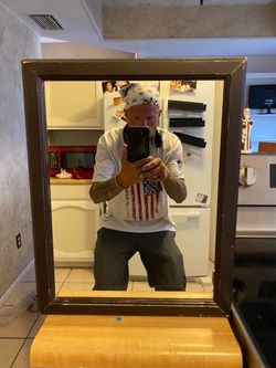 Wooden Framed Mirror
