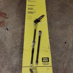 BONUS KIT! NEW RYOBI 18V ONE+ 8 INCH CORDLESS OIL-FREE POLE SAW WITH BATTERY & CHARGER