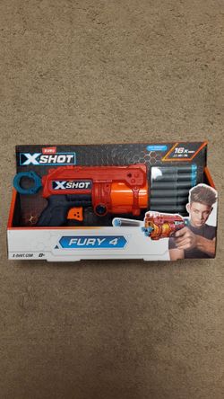 Zuru X-Shot Excel Fury 4 Blaster Toy New.
