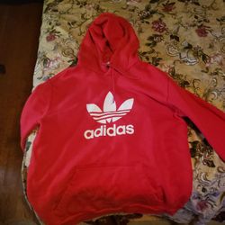 Red Adidas Hoodie 