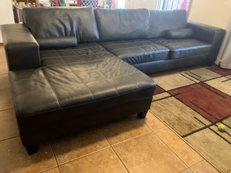 Black Leather Couch