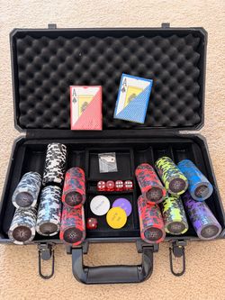 Poker Chip Set in Hard Carrying Case