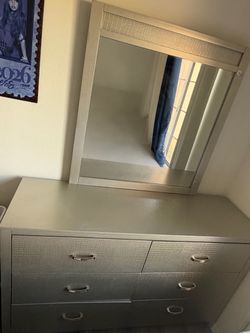 Dresser with mirror