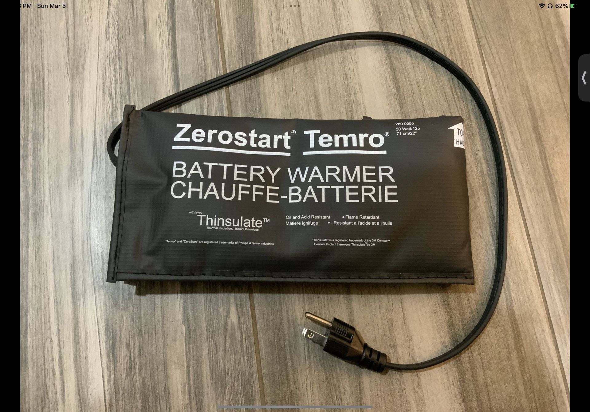 Battery heater wrap