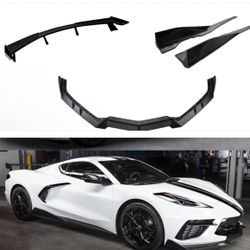For 2020-2025 Corvette C8 ›Full Body Kits ( side skirts, front lip, & spoiler) 