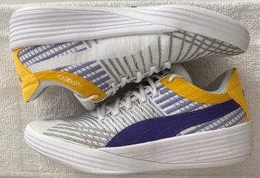 Size Men’s 10 • Puma Clyde All-Pro Coast 2 Coast Lakers, with Box