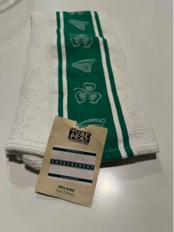 Ireland Green Stripe Tea Towel