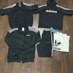 Adidas Sweatsuit , Adidas Track Jacket , Adidas Hoodie and Tshirt All Brand New 