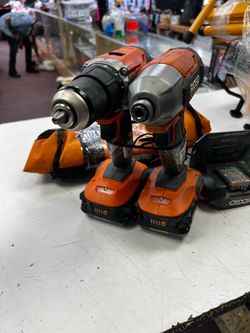 Ridgid Impact / Drill bundle set 18v