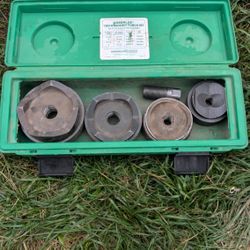 Greenlee 2 1/2" to 4" knockout punch set 