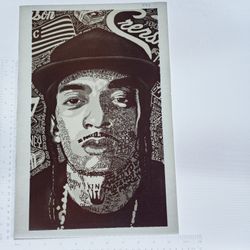 Iron On Heat Transfer  Good For T-shirts Sweaters Jackets T Shirt Design Size Is About 15x10 Nipsey Hussle Crenshaw #561