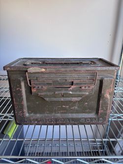 Metal 0.50 Caliber Ammo Can