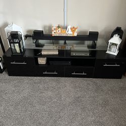 Black TV Stand 63” Wide 