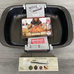 Goodcook premium nonstick Turkey pan and digital spoon scale