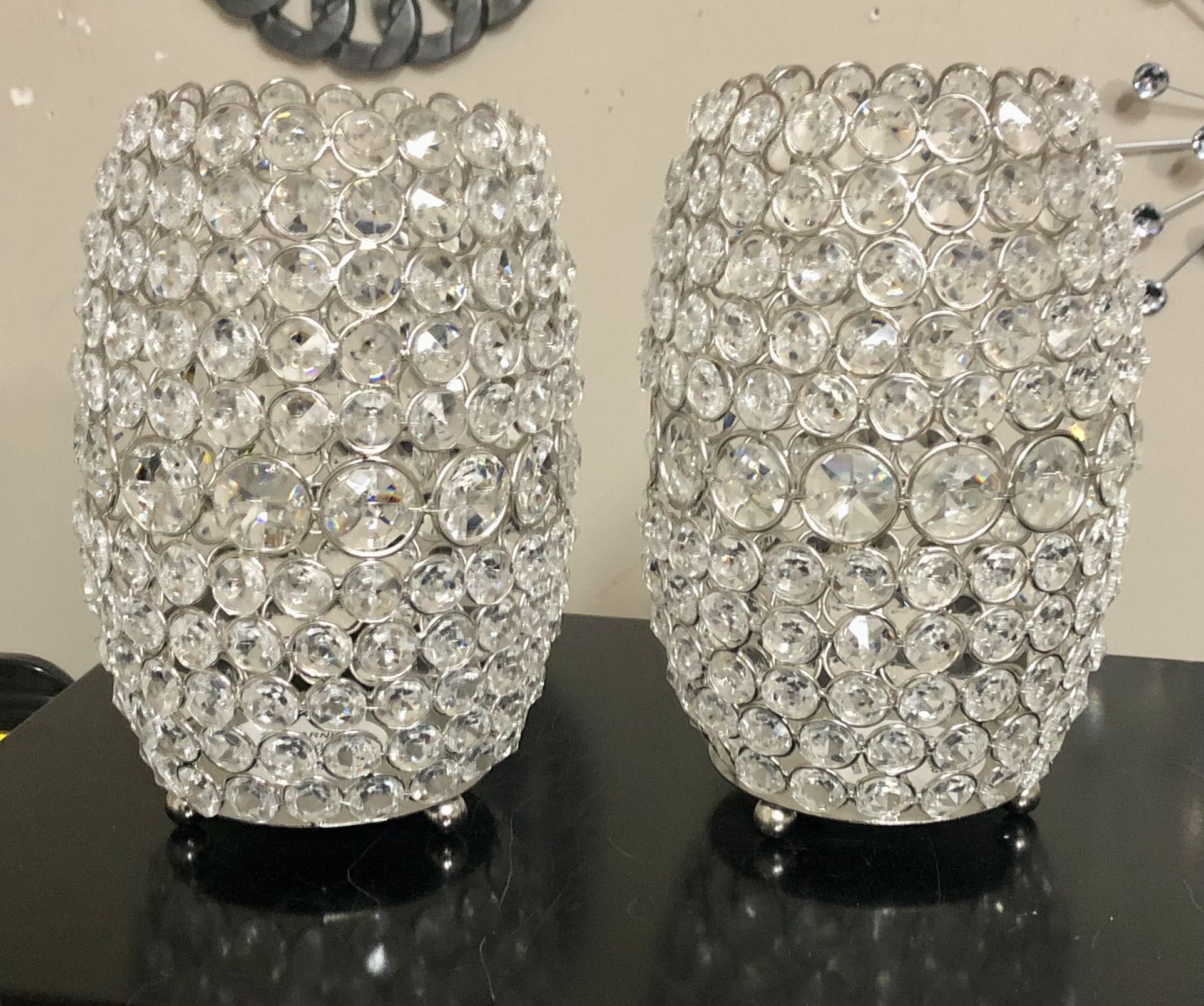 Stunning Crystal Candle Holders 8” NEW $25/each
