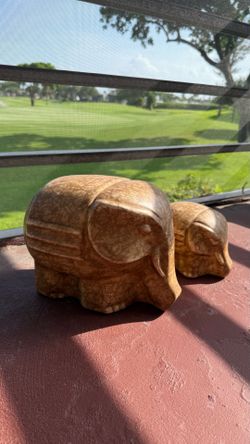 Ceramic Elephant figurines