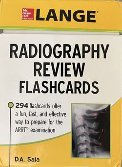 LANGE Radiography Review Flashcards