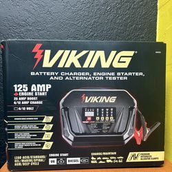 Viking 125 Amp 6/12 Volt Battery Charger/Tester/Engine Start