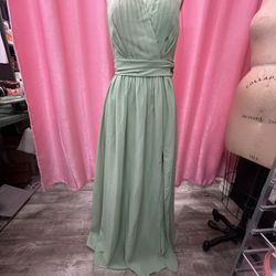 Light Green Lady Dress