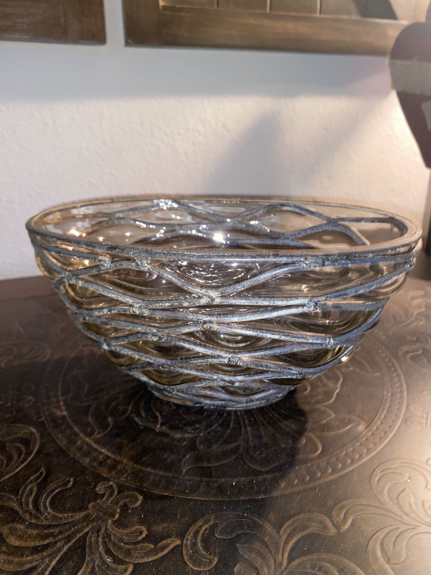 Unique Oval Glass Bowl