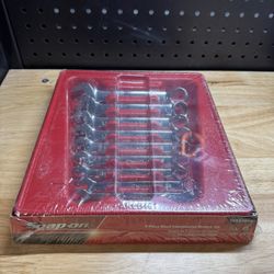 Snap-On 9 pc 12-Point SAE Flank Drive® Short Combination Wrench Set (5/16–3/4")