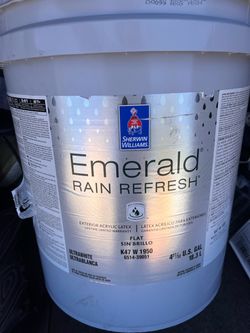 Emerald Exterior Rain Refresh Flat  5 gallons