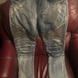 Man Blue Jeans 