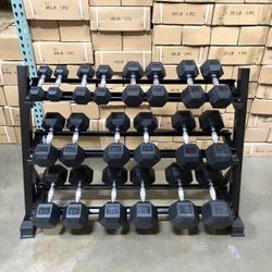 New Hex Dumbbells 