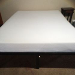 Queen Memory Foam Mattress And Bed Frame Very Clean And Comfortable 