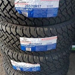 4 New Tires 265/70/17 Atlander Tires