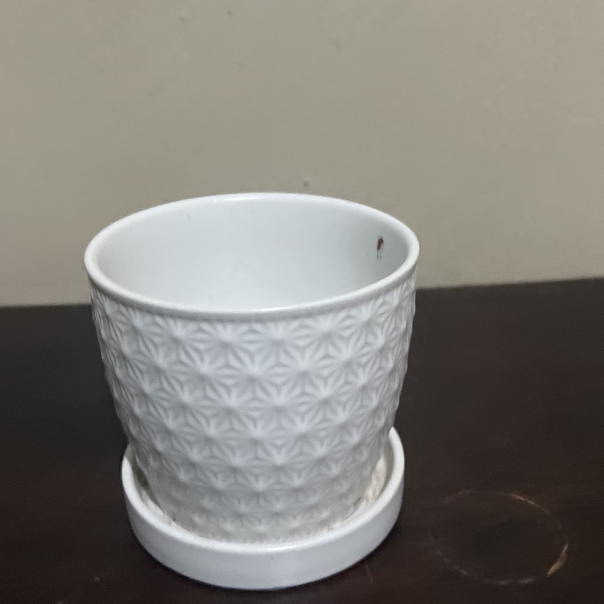 White Plant Pot 