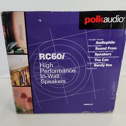 Polk Audio RC60i 2-Way Premium in-Ceiling 6.5" Round Speakers, Single