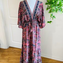 Women Ladies Boho Floral Maxi Dress Cocktail Party Evening Summer Beach Sundress one size 